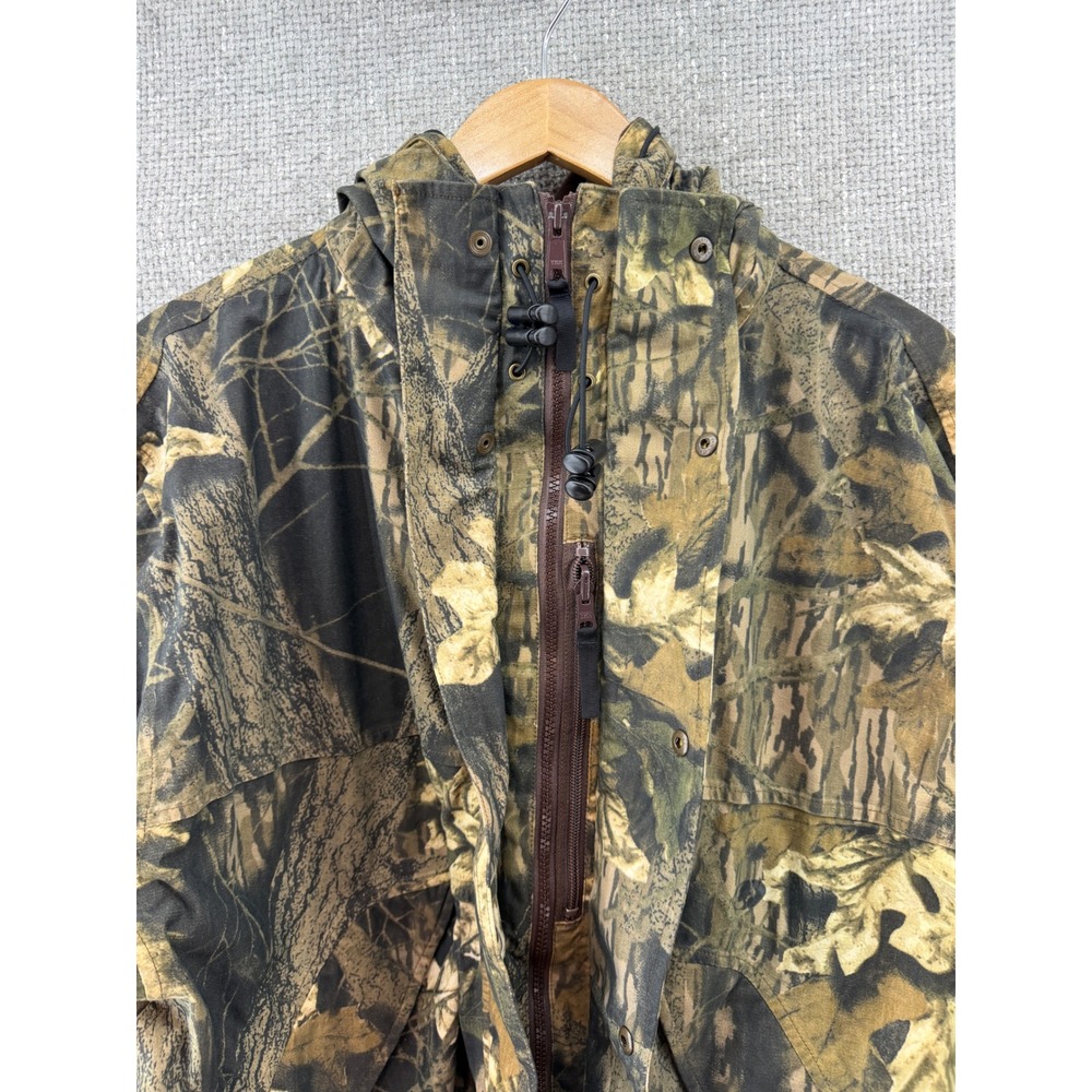 Cabelas Mens XL Mossy Oak Break Up Camo Hunting Jacket Hood Dry Plus - Picture 4 of 16